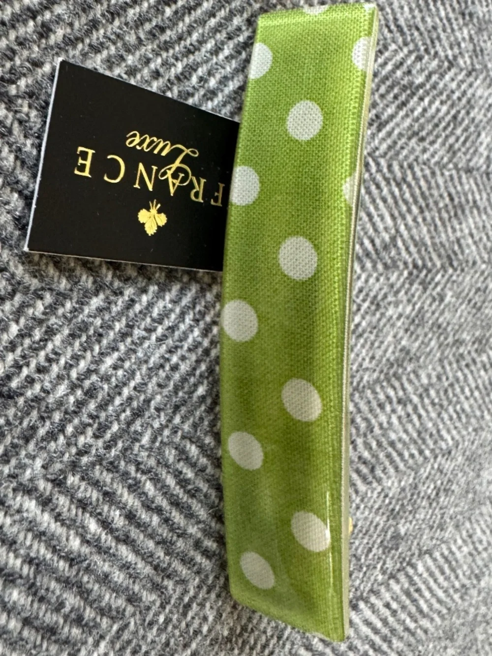NWT, FRANCE LUXE RECTANGLE BARRETTE WITH THE BEST FRENCH CLIP